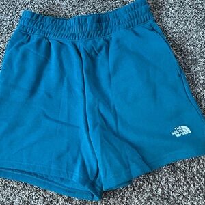 The North Face Women's Blue teal fleece Shorts